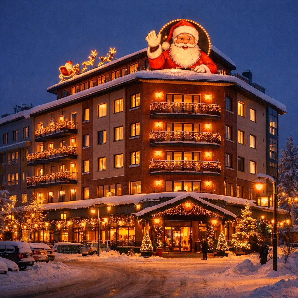 Arctic resort of Santa's Hotel Santa Claus in Lapland